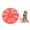 Red, variant on Durable Children's Swing with Petals Seat for Outdoor Play with High Weight Capacity