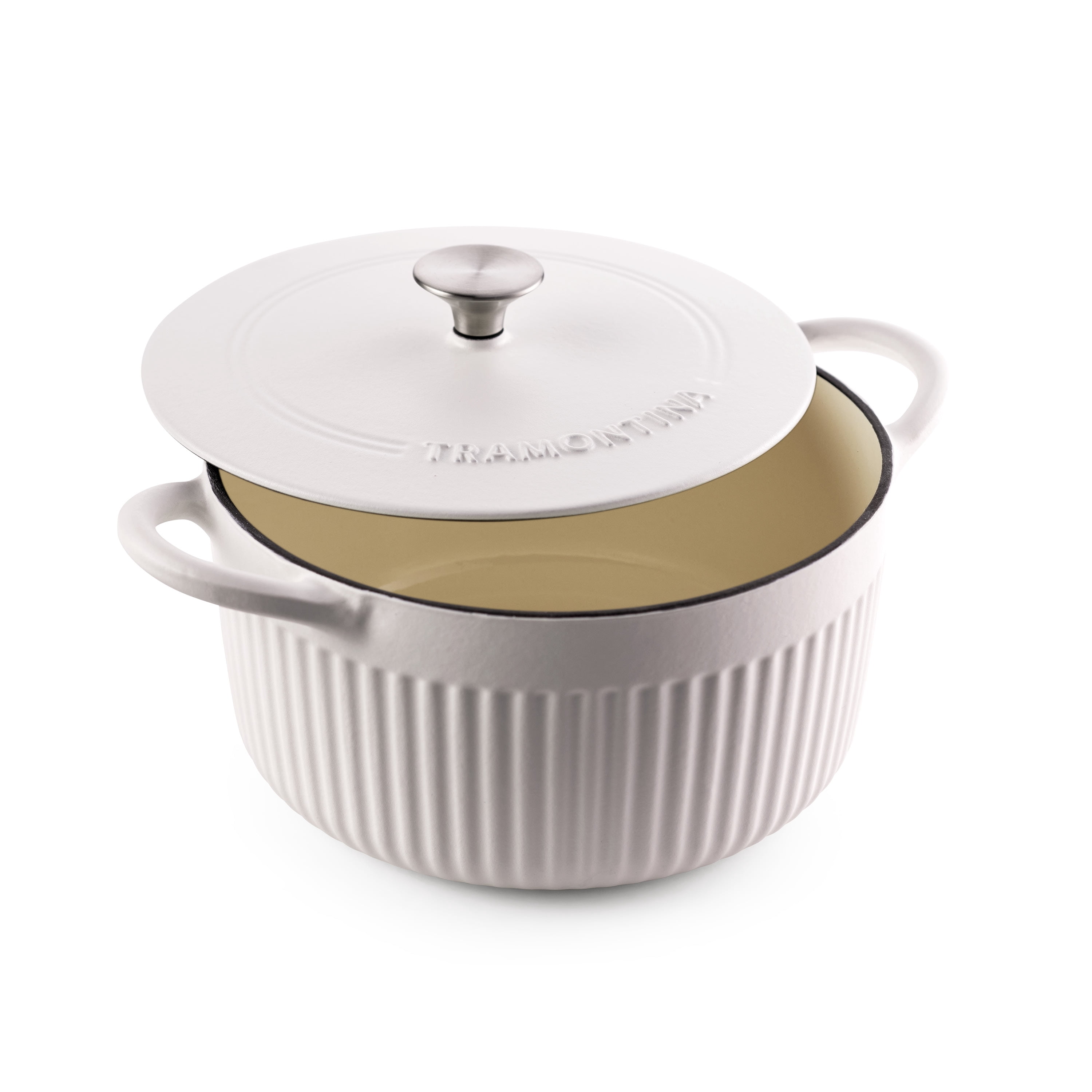 Tramontina Mesa 5.5 Qt Enameled Cast Iron Dutch Oven White