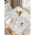 thumbnail image 5 of Navy Blue Coastal Placemats Set of 6, Starfish Nautical Ocean Sea Wooden Placemats for Dining Table, Place Mats for Kitchen Tabletop, Waterproof Wipeable Dining Table Mats Set, 5 of 9