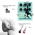 thumbnail image 2 of Tignapoo ZDI-2 Green Aluminum Bass Driver & DI Box Pedal with XLR Output for Electric Bass Guitar, 9V Powered, Compact 10x4x12cm Design, 355g Lightweight, 2 of 6