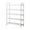 White, variant on COM1950s Shoe Rack with Wheels,5 Tier Stackable Shoe Rack with Rollers,Freestanding Shoe Organizer Storage Rack for Entryway,Closet,Garage,Dorm Room,Plastic Shoe Shelf for Adults,White