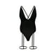 thumbnail image 4 of Acyse Womens Bikinis for Summer Clearance Juniors Cute Temperament Solid Color V-neck Leg Suit Swimsuit With Suspender, 4 of 4