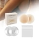 thumbnail image 4 of Cubrepezones para mujer, sujetador fino, transpirable, lavable, sin costuras, de silicona. Beige Claro 8cm, 4 of 6