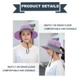 thumbnail image 4 of Women's Ponytail Sun Hat UV Protection Collapsible Mesh Wide Brim Beach Fishing Hat Women's UV Protection Wide Brim Sun Hats, 4 of 7