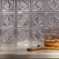 thumbnail image 5 of FASÄDE Traditional Style 4 Decorative Vinyl Backsplash Panel in Brushed Aluminum (6X6 Inch Sample), 5 of 5
