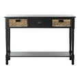 thumbnail image 4 of SAFAVIEH Christa Contemporary Console w/ Two Baskets, Distressed Black, 4 of 12