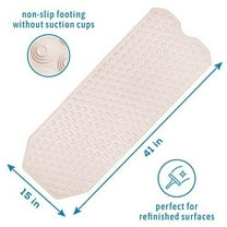 No Suction Cup Bath Mat, Safe for All Ages - Bath mat for refinished tub