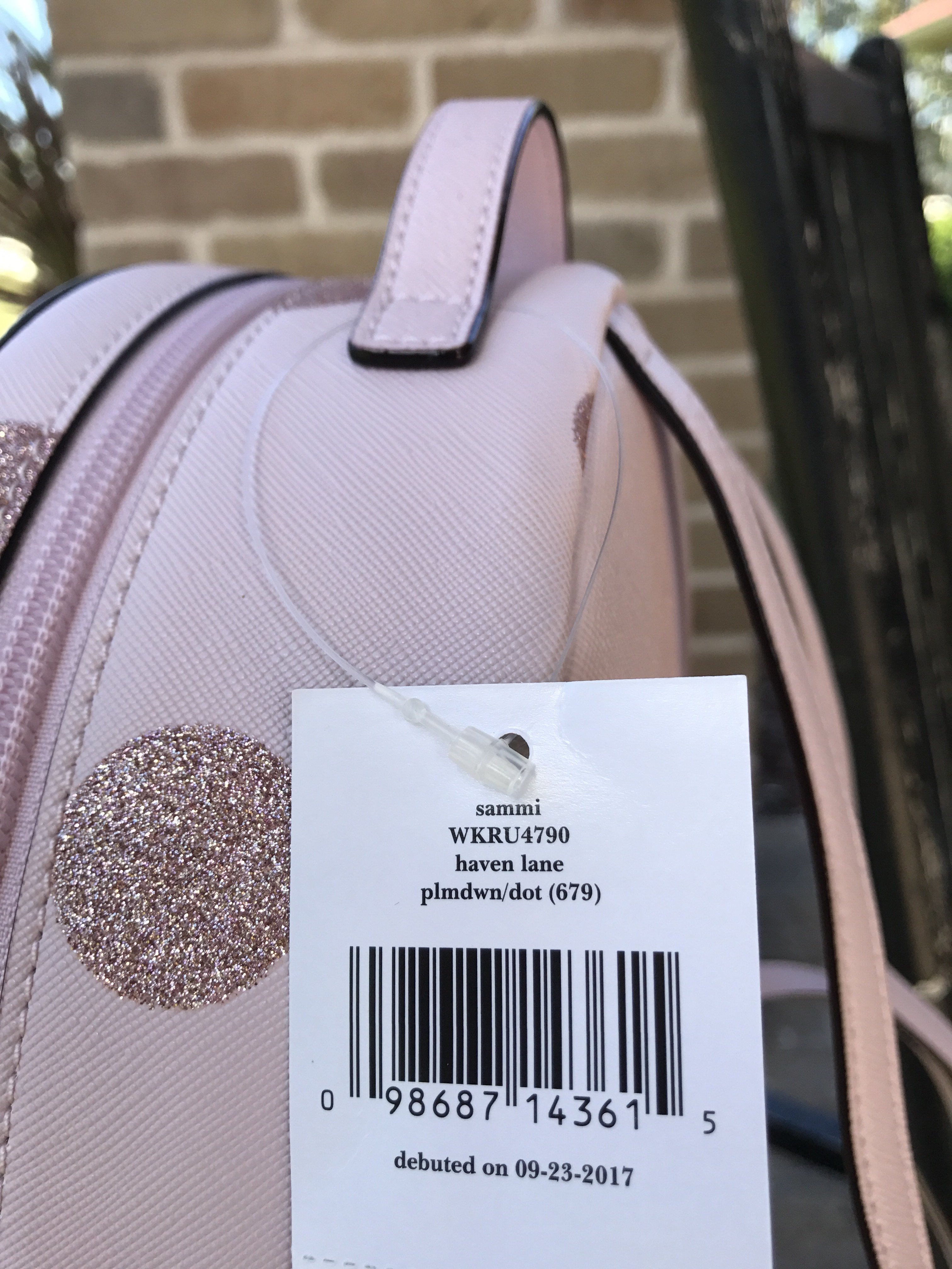 kate spade sammi backpack glitter