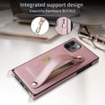 thumbnail image 4 of for iPhone 11 Pro Max Wallet Case for Women,Removable Adjustable Strap Crossbody Card Holders Cover Neck Strap Lanyard Purse Shoulder Strap w/Kickstand Purse Case for iPhone 11 Pro Max KB Rose, 4 of 14