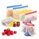 thumbnail image 2 of Bolsa reutilizable para congelador, 12 unidades, de PEVA, para almacenar verduras, frutas, carne, pescado y pan., 2 of 5