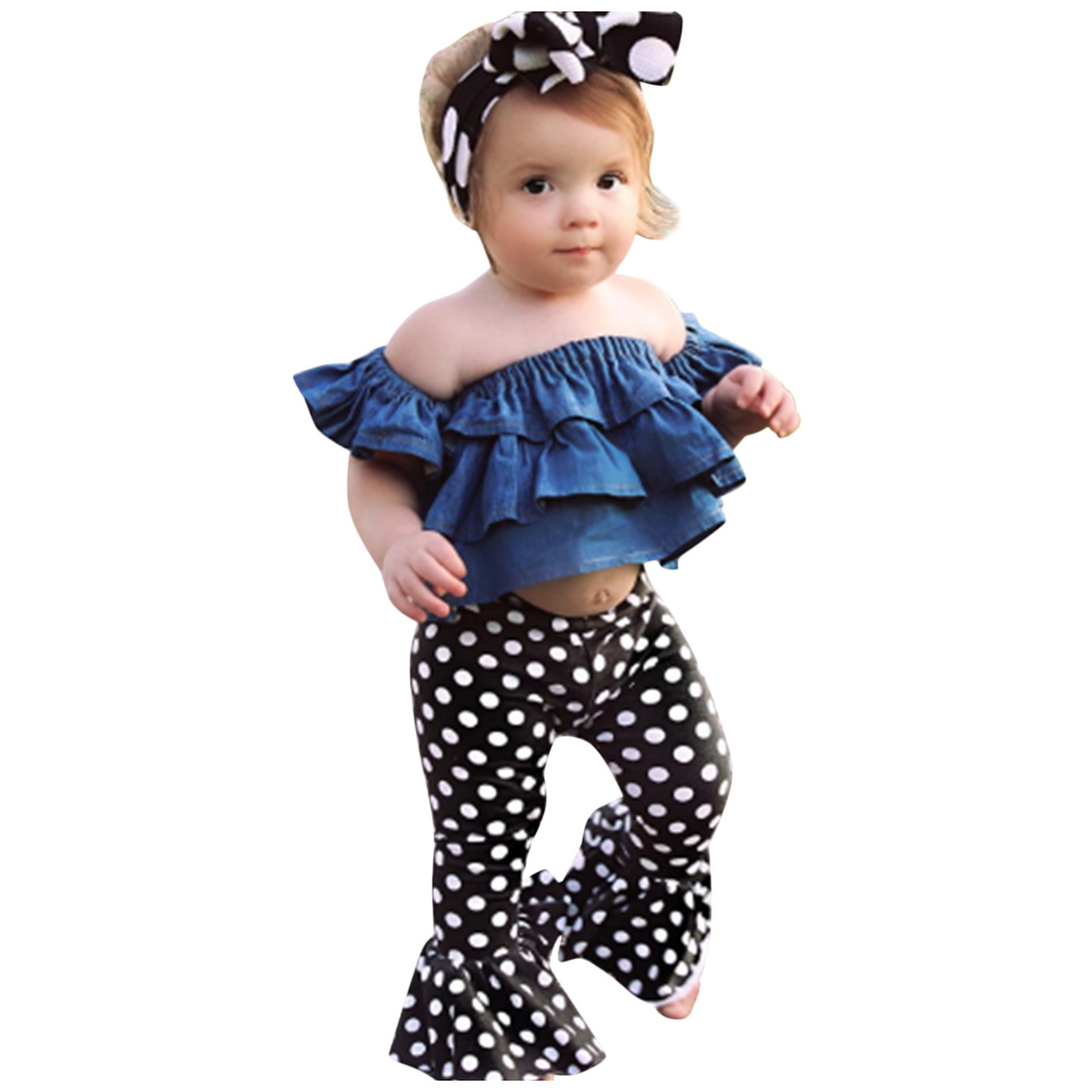 adviicd Little Girls Summer Outfits Cute Printing Holiday Going Home