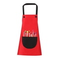 thumbnail image 2 of BRGZLK Kids Art Smock, Toddlers Painting Apron Adjustable Straps Waterproof Children Artist Smock With Front Pockets Red 6-8 Years, 2 of 3