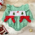 thumbnail image 2 of Zshosam Baby Long Sleeve Christmas Bodysuits Toddler Infant Baby Girl Boy Sweatshirt Christmas Bodysuit Romper Sweater Clothes Size 18 Months,(Green 18 Months), 2 of 8