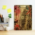 thumbnail image 6 of FMSHPON London Big Ben British Flag Vintage Clipboard Hardboard Wood Nursing Clip Board and Pull for Standard A4 Letter 13x9 inches, 6 of 8