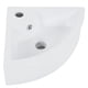 thumbnail image 3 of Fregadero de baño esquinero moderno, lavabo de cerámica blanca de alta calidad para guardarropas, 3 of 11