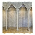 thumbnail image 3 of Ambesonne Pillar Shower Curtain, Antique Interior, 69"Wx84"L, Coconut Sand Brown, 3 of 5