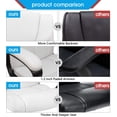 thumbnail image 4 of Lacoo Mid-Back Faux Leather Ergonomic Executive Office Desk Chair, White, 4 of 7