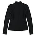 thumbnail image 2 of INC Blusa con hombros descubiertos y cuello alto para mujer, talla pequeña, color negro, 2 of 2