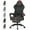 Black&Red, variant on Luxvie Cotton Fabric Gaming Chair with Footrest High Back Ergonomic Gamer Chair with Headrest and Massage Lumbar Cushion Racing Reclining Video Game Chair for Adults, Pink