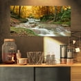 thumbnail image 1 of Design Art - Forest Waterfall with Yellow Trees, 1 of 3