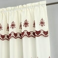 thumbnail image 4 of RT Designers Collection Donna Macrame Construction 3" Rod Pocket Curtain Panel 54" x 90" Beige/Burg, 4 of 5