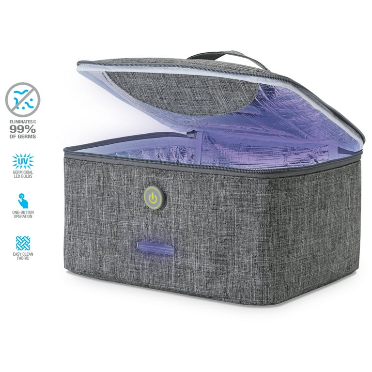 iLive Large UV Sanitizer Travel Bag, IAA700G, Gray - Walmart.com