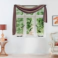 thumbnail image 4 of Woven Trends Ombre Curtains, Valances for Windows, Luxurious Scarf Valance, Voile Semi-Sheer Window Curtains, Livingroom, Bedroom or Kitchen, 144" x 50" Extra Long Scarf, Purple, 4 of 7