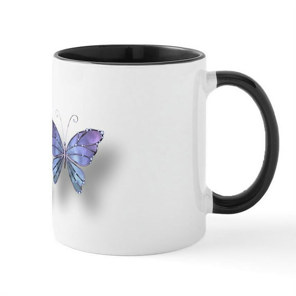 CafePress - Butterfly Coffee Mug - 11 oz Ceramic Mug - Novelty Coffee Tea Cup
