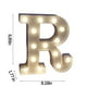 thumbnail image 2 of Teissuly Light Up Letters, LED Letters Lights Sign 26 Alphabet Big Lights Letter For Party Birthday Bar Battery Powered Christmas Decor Letter Lights (Warm White) Teissuly WER202401274662, 2 of 2