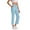 Blue, variant on XFLWAM Women's Dress Pants Stretch Work Business Slacks Trousers Casual High Waisted Straight Leg Yoga Pants with Pockets Gray M