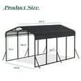 thumbnail image 7 of Tolead Heavy-Duty Galvanized Steel Carport – 12x25 FT All-Weather Shelter for Trucks, Boats & Outdoor Storage, 7 of 7