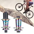thumbnail image 4 of Bicicleta de lujo 32H bicicleta Hub repuesto bicicleta aleación de aluminio 32 agujeros disco freno Hubs 8/9/ componente de ciclismo Conjunto colorido Macarena Piezas de cubos de freno de bicicleta, 4 of 8