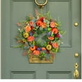 thumbnail image 4 of Elegant Floral Front Door Wreath for Seasonal Home and Festive Celebrations with Durable Design, 4 of 5