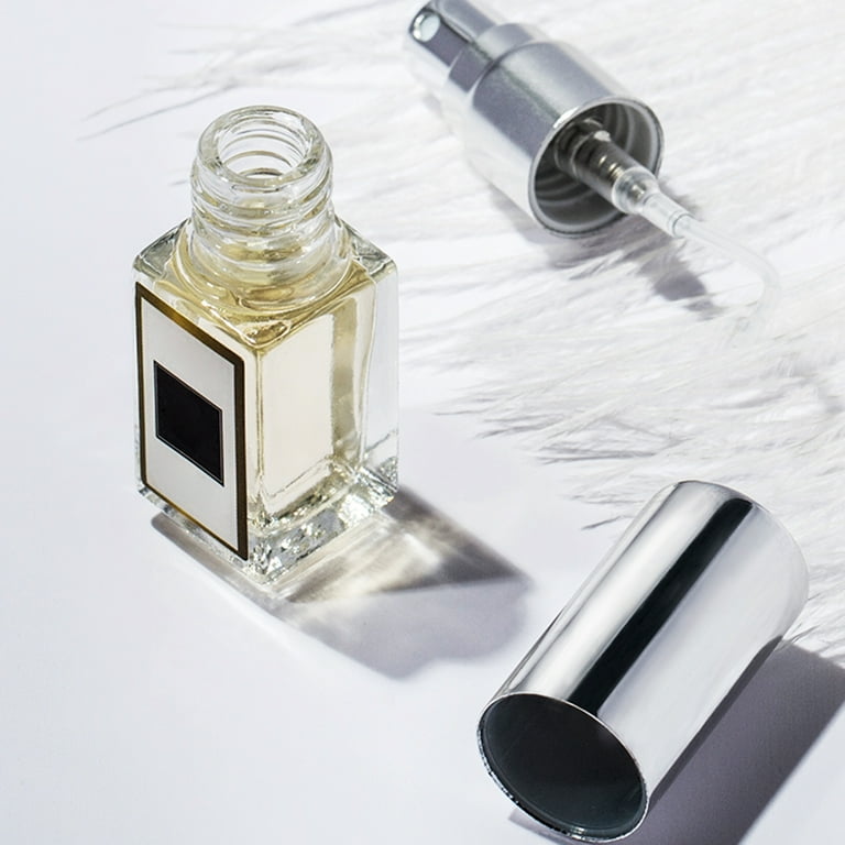 FANCY 100ml Perfume Bottle Square Grids Portable Clear Travel Refillable  Perfume Glass Empty Bottle