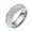 Silver, variant on CILENON Hip Hop Bling Ring Female Stainless Steel Wedding Engagement Rings For Women Men Jewelry (Silver,12)