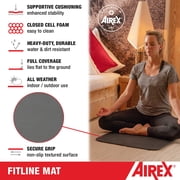 AIREX Fitline 140 Cushioned Foam Fitness Mat for Yoga & Pilates, Aqua