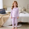 thumbnail image 2 of Leey-World Boys' Sleepwear Boys 2-piece Snug-fit Pajama Set, Soft & Cute for Kids(Purple,8-10 Years), 2 of 7