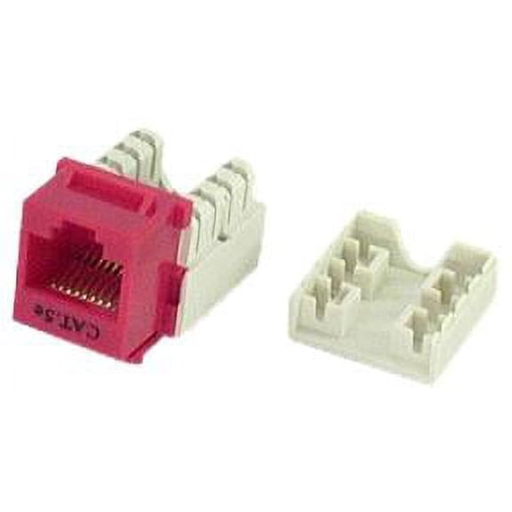 IEC RJ4508F-MT-RDL5 RJ4508 Female Keystone Connector Red Category 5e
