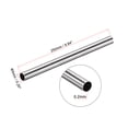 thumbnail image 2 of Uxcell 5mm OD 0.2mm Wall Thick 250mm Length 304 Stainless Steel Tube 2 Pack, 2 of 5