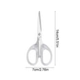 thumbnail image 3 of Qiweii 6.3 Inches Acrylic Scissors Clear Silver Scissors Fabric Straight Acrylic Stainless Steel Multipurpose Craft for Office, Home, Sewing, 3 of 6