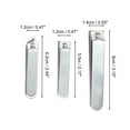 thumbnail image 4 of Unique Bargains Portable Mirror Light Nail Clipper Set Silver Tone, 4 of 6