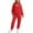 Red, variant on Cute Bow Valentine's Day Sweatsuit Set for Women - Funny Graphic Hoodie & Jogger Tracksuits