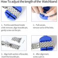 thumbnail image 6 of PINHEN Metal Strap Compatible with Apple Watch Strap, 42mm 44mm 45mm 49mm Stainless Steel Replacement Band Bracelet Compatible with iWatch Series Ultra/8/7/6/SE/5/4/3/2/1 Strap, Rose, 6 of 8
