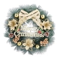 thumbnail image 1 of Guirnalda de Navidad Guirnalda de pino artificial Corona de puerta de Navidad con lazo para decoraciones navideñas, 1 of 8