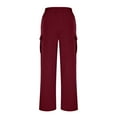thumbnail image 5 of Cargo Pants Women Sevevn Women's Cargo Sweatpants High Waisted Wide Leg Pants Athletic Casual Baggy Sweat Pants with Pockets, 5 of 7