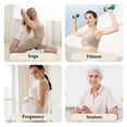 thumbnail image 4 of Non Slip Socks for Women, PUTUO Grippy Socks, Cotton Cozy Breathable Loose Fit Top Crew Socks, Ideal for Yoga, Pilates, Barre, Hospital, 5 Pairs, Size 6-9, 4 of 6