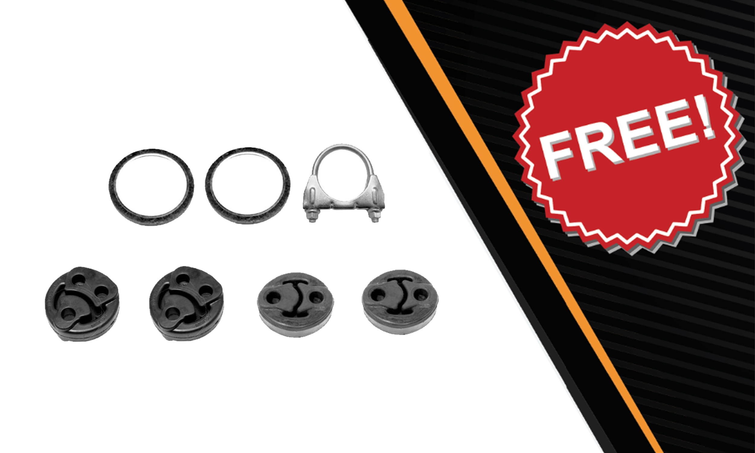 Northeastern Exhaust | Stainless Steel Resonator & Muffler Exhaust System Kit Fits 2004-2005 Toyota RAV4 2.4L | Direct-Fit Replacement