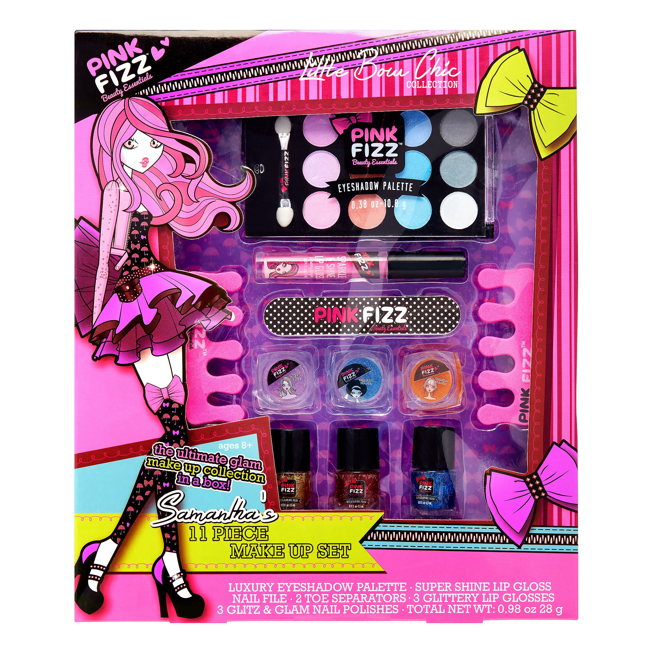 Pink Fizz Little Bow Chic Makeup Set, 11 Pieces - image 2 of 6