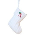 thumbnail image 2 of Christmas Tree Decorations,Small Christmas Tree,Christmas Embroidered Letter Socks Christmas Tree Pendant Knitted Red Green White Christmas Socks,White Christmas Tree,White Christmas Decorations, 2 of 9