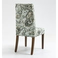 thumbnail image 4 of Set of 6 Cover Removable Interchangeable Upholstered Dining Chairs Linen Parsons Diner Chair Upholstered Fabric Dining Room Chairs with Solid Wood and Padded Seat Dining Chair (Taupe), 4 of 8
